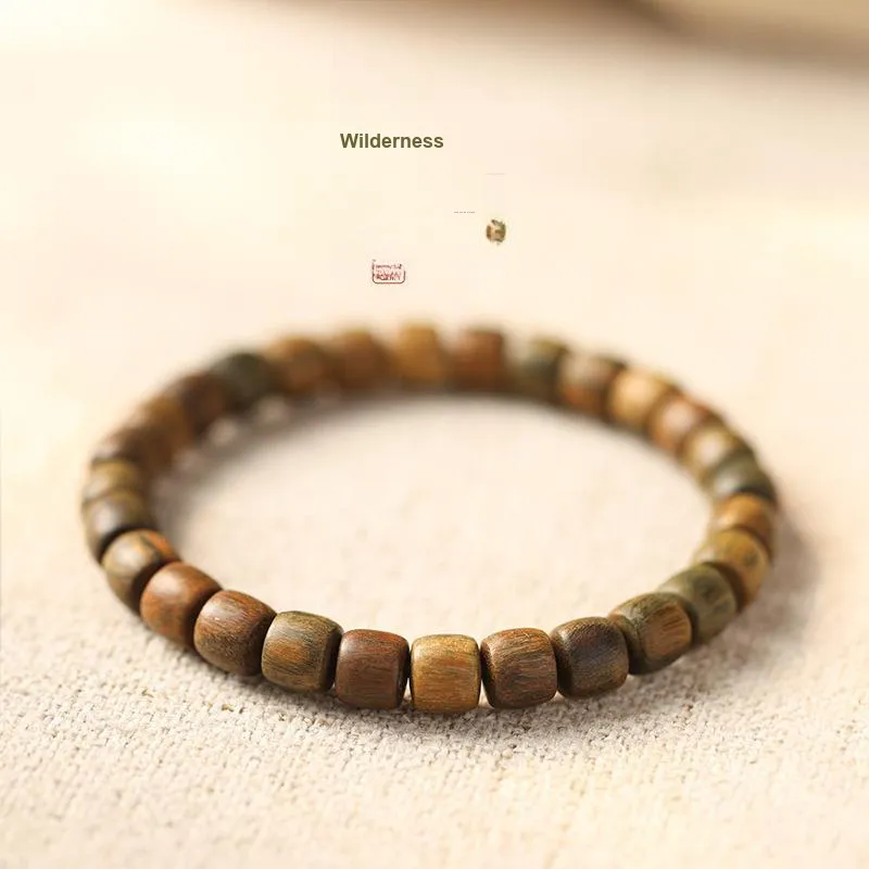 Yuxin Green Sandalwood Bracelets Unisex-1