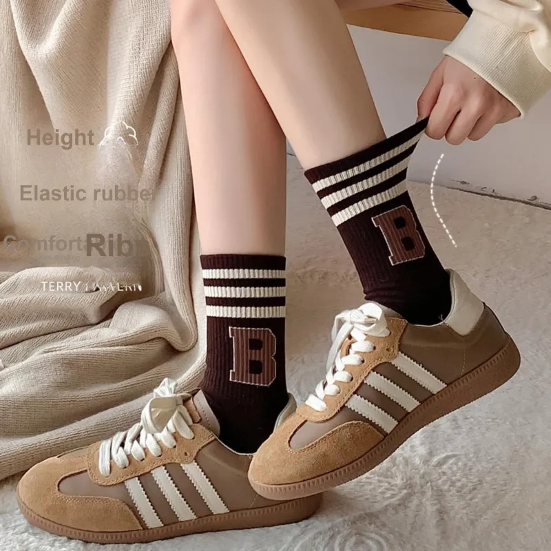 XXLLG Mid Calf Socks Women's 3 Pack-3