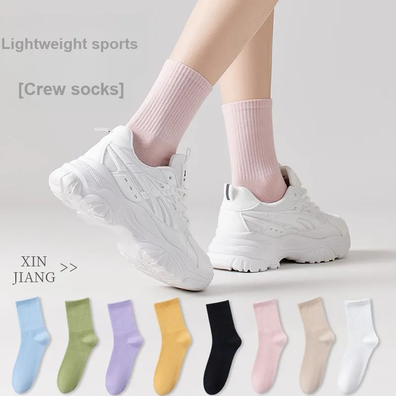 MIIOW Mid Calf Socks Women's Shopping Bag 6 Pack-1