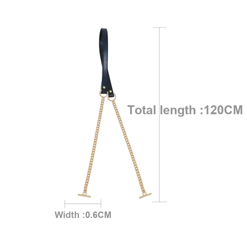 YUESIHUI Pure Copper Accessory Shoulder Strap Women's Black/Blue-4