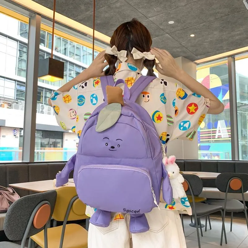 ZOGA Nylon Backpack Women's White, Purple, Orange-7