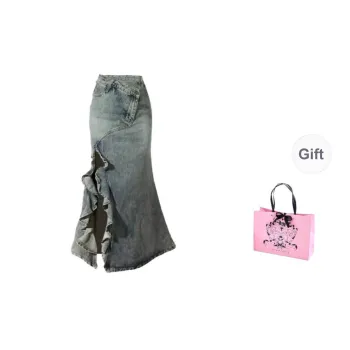 Spicy Gals Denim Long Skirt Women's