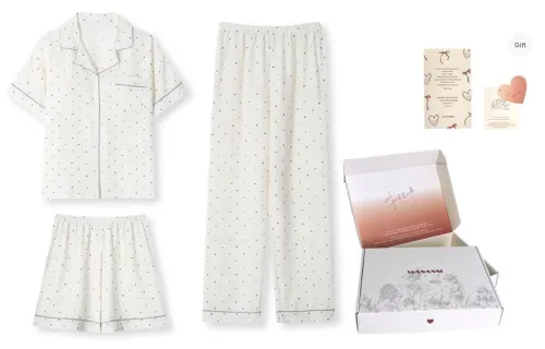 WANANNI Pajama Set Women's Ecru