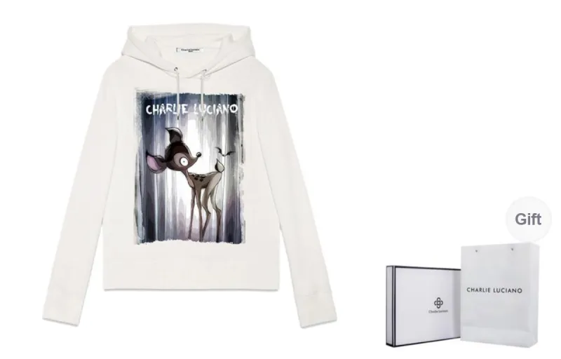 Charlie Luciano Sweatshirt Unisex White-0