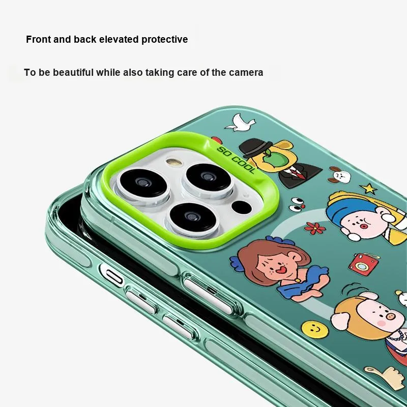 Marsfield Acrylic Material Magnetic Case Abstract Famous Painting Phone Cases Compatibility Apple 16/15/14 Pro/Pro Max-5