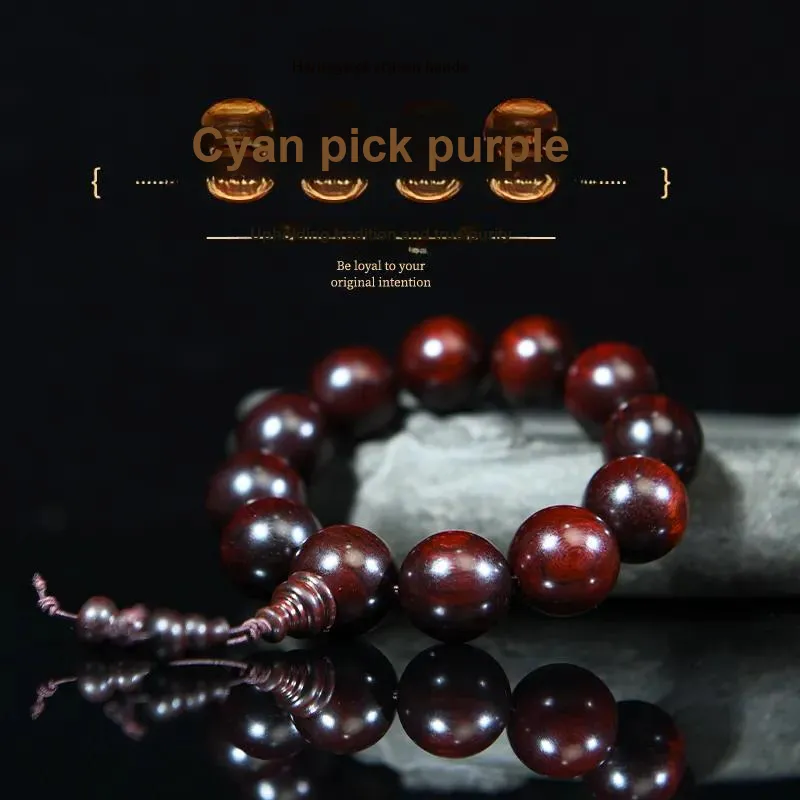 RIXIANGWAN Pterocarpus Wooden Bracelets Unisex-2