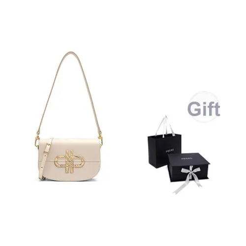 Pedro ICON series Коровья кожа Седло Сумка Сумка на плечо Женская Шампань