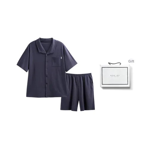 XUANZHITING Пижама Подарочная Коробка Мужская Темно-Синий