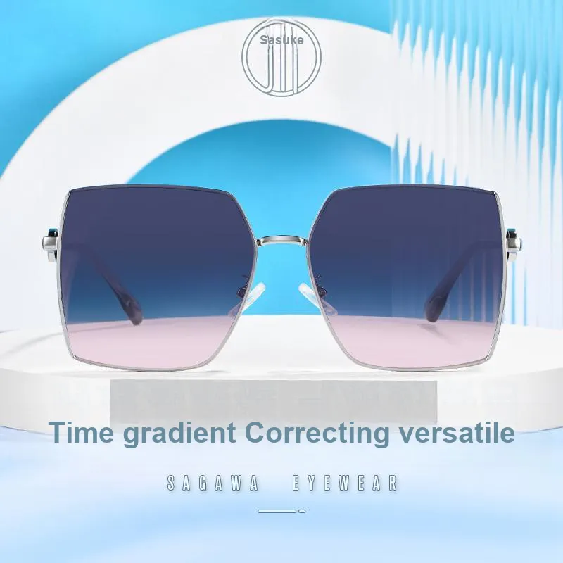 Sagawa Metal Irregular Shape Sunglasses Unisex-2