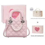 Pink+Heartbeat Box+Chanel-Inspired Makeup Bag