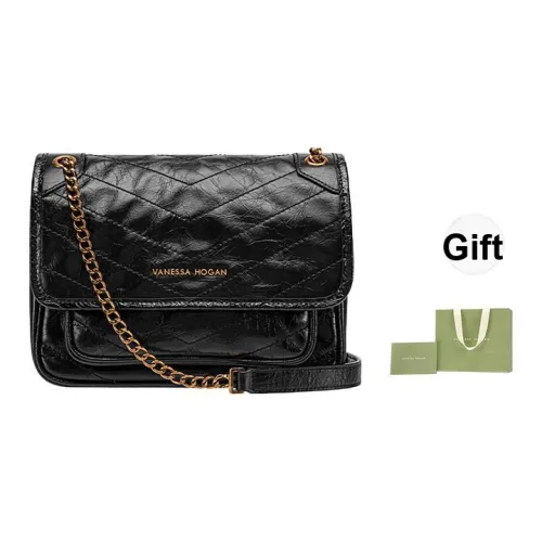VANESSA HOGAN Сумка из крупнозернистой текстуры коровьей кожи с масляным воском Niki Сумка Сумка через плечо Стандартная Женская Черная