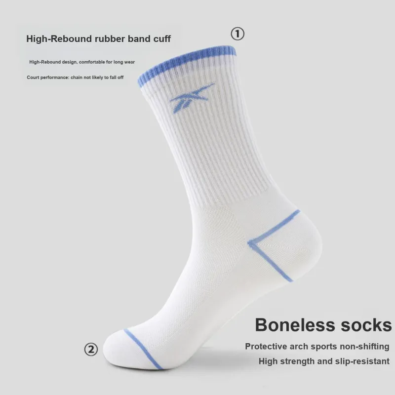 Reebok Mid Calf Socks Unisex 5 Pack Mixed Color-1