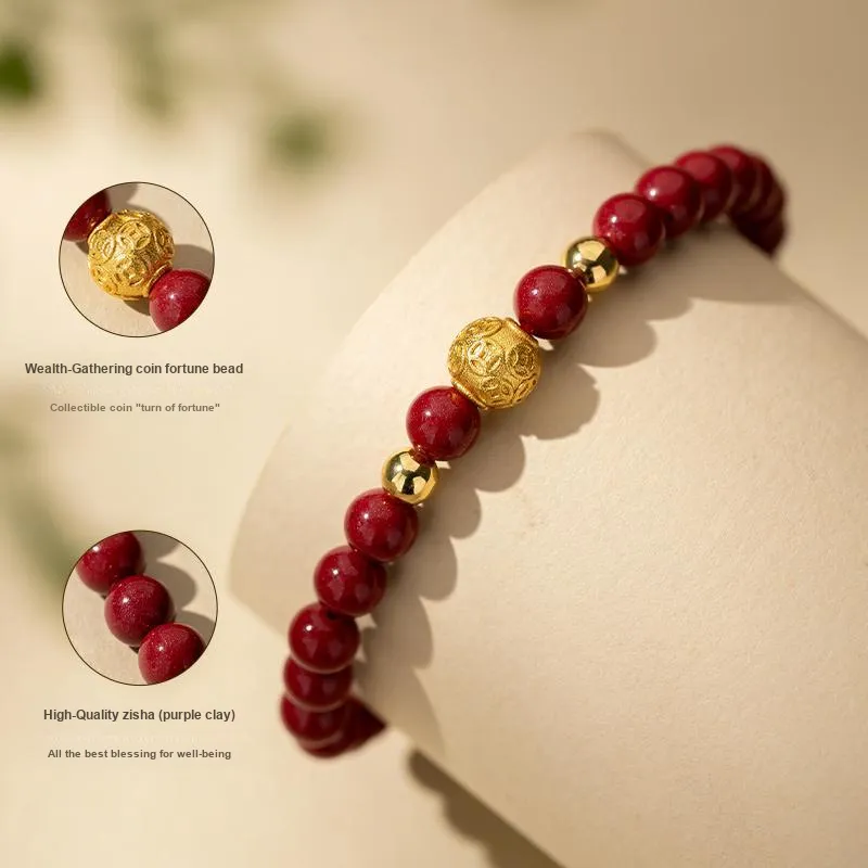 Encounter Gift Reconstructed Cinnabar Bracelets Unisex-2