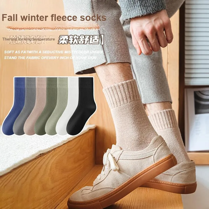 MIIOW Mid Calf Socks Men's 5 Pack-3