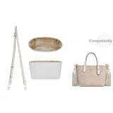 [Powder White Two-Piece Set]Waterproof Liner+Crossbody Shoulder Strap