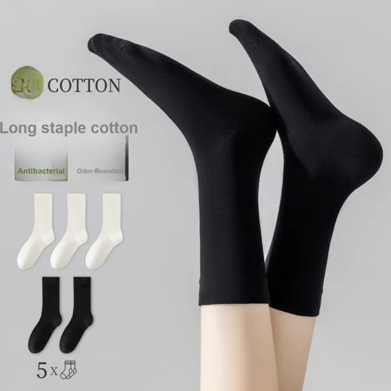 Urban Beauty Mid Calf Socks Women's 5 Pack-1