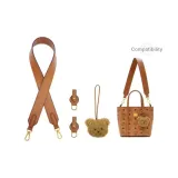 [Underarm One Shoulder]Brown Wide Strap+Abrasion-Resistant Buckle (Includes Charm)
