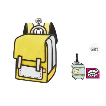 JumpFromPaper Polyester Backpack Regular Women's Little Soldier Yellow