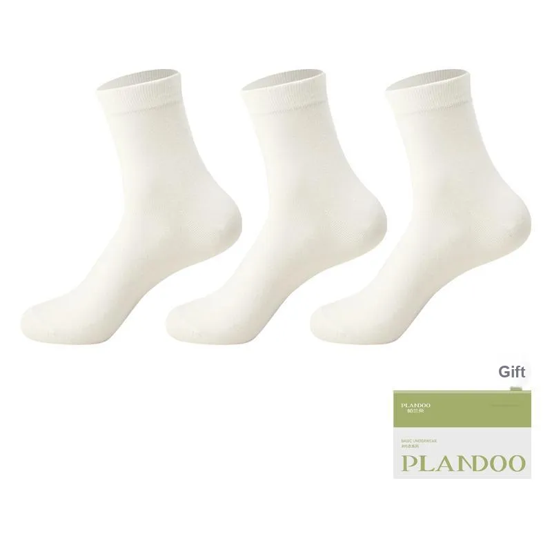 PLANDOO Mid Calf Socks Men's Shopping Bag 3 Pack-6