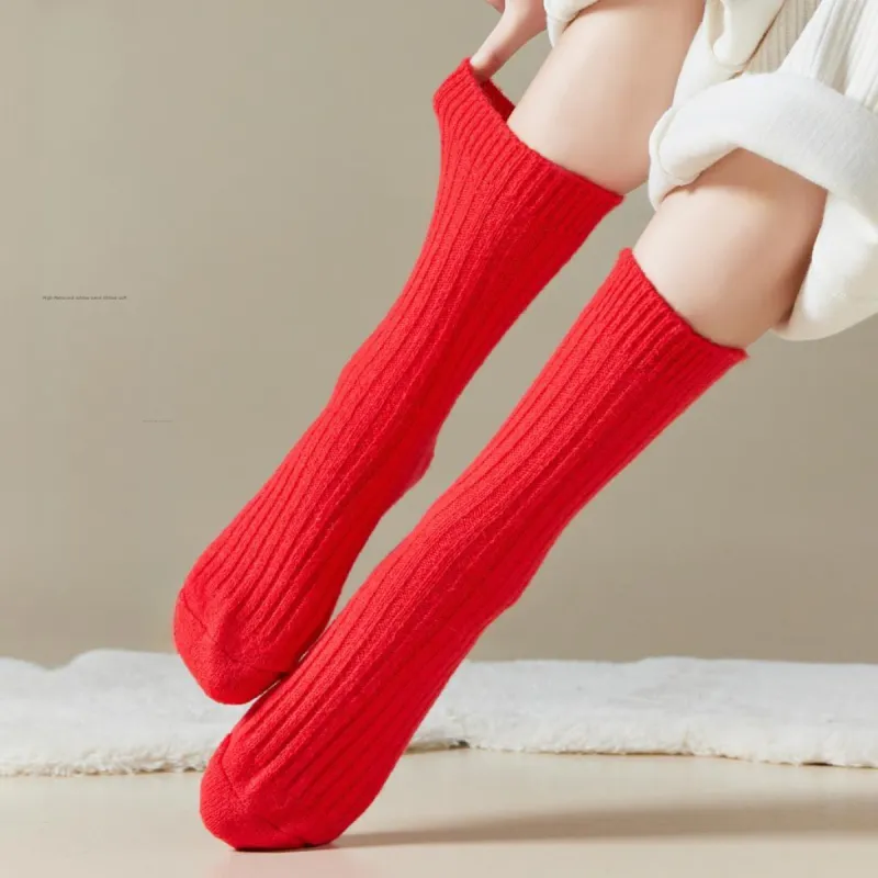 MIIOW Mid Calf Socks Women's 4 Pack-3