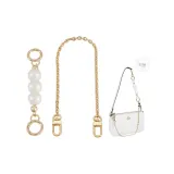 (Gold-Tone) Pearl Extender Chain+Decorative Chain 40cm