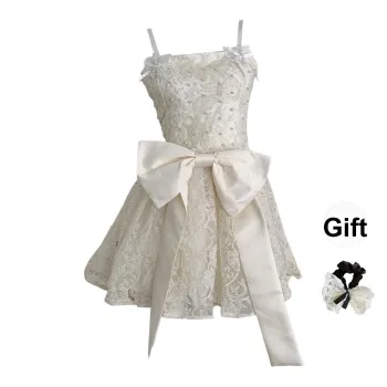 TUSHIFEI Slip Dress Women's White+Hair Tie Comes With