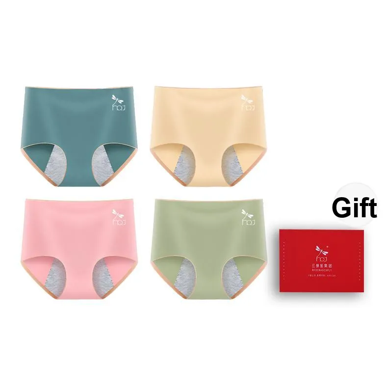 RED DRAGONFLY Period Panty 100% Cotton Underpants For Menstrual Cycle Women's Gift Box Set Of 4