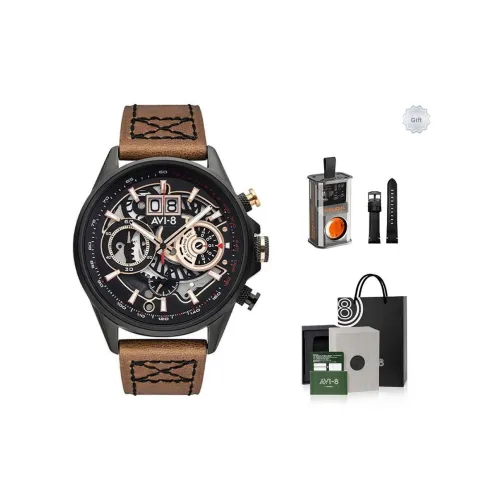 AVI 8 Кварцевый механизм Мужские часы Harrier Fighter II 45мм*45мм*15мм Черный