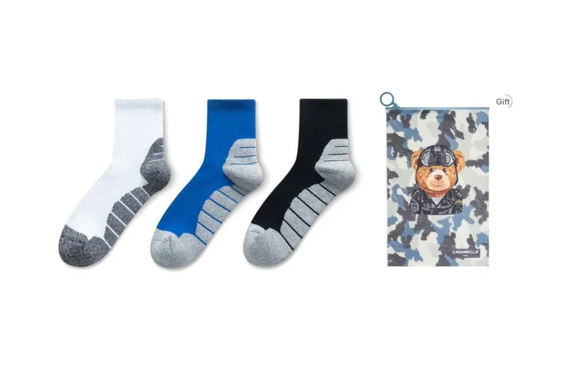 Caramella Mid Calf Socks Unisex Shopping Bag 5 Pack-14
