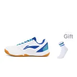 White Blue+Sports Socks