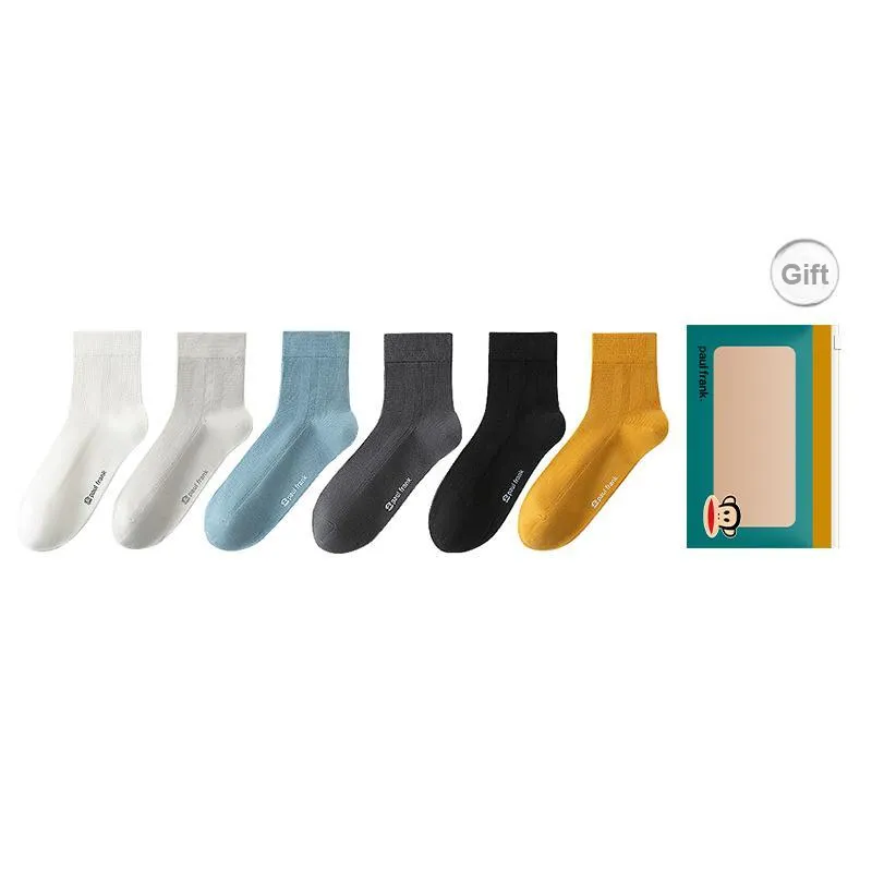 PAUL FRANK Mid Calf Socks Men's Box 6 Pack-12
