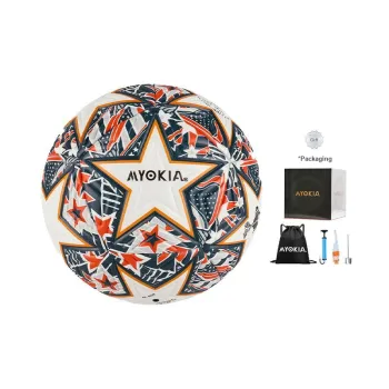 MYOKIA Size 5 Ball Soccer PU Seamless Thermal bonding Unisex Gradient Texture