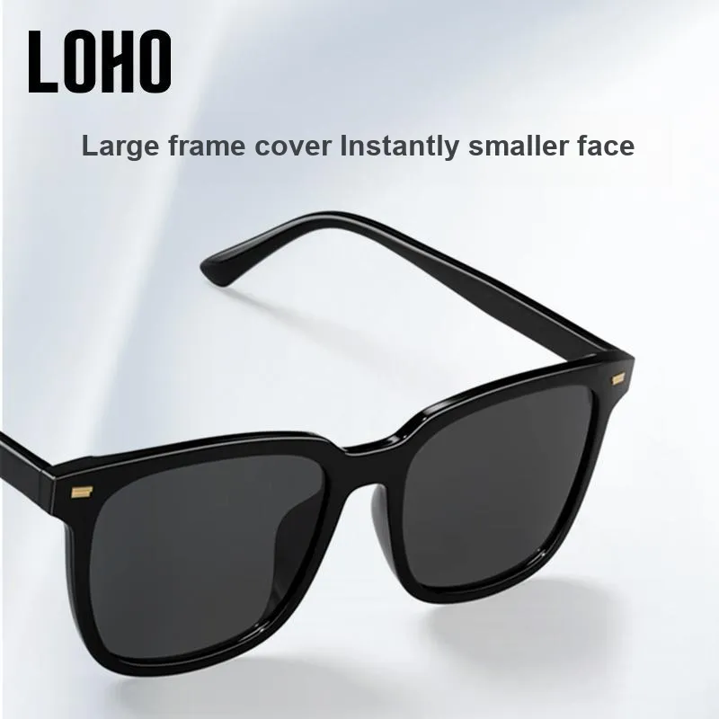 LOHO Plate Frame Square Driving Travel Styling Photography UV Protection Glare Sun Protection Sunglasses Unisex-1
