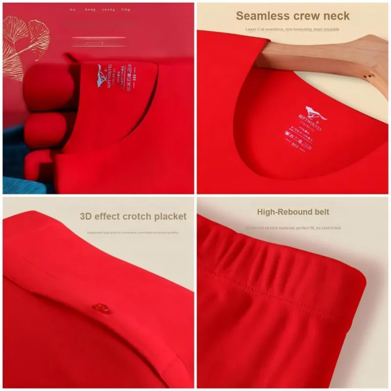 SEPTWOLVES Thermal Set Men's Gift Box Set Red-3