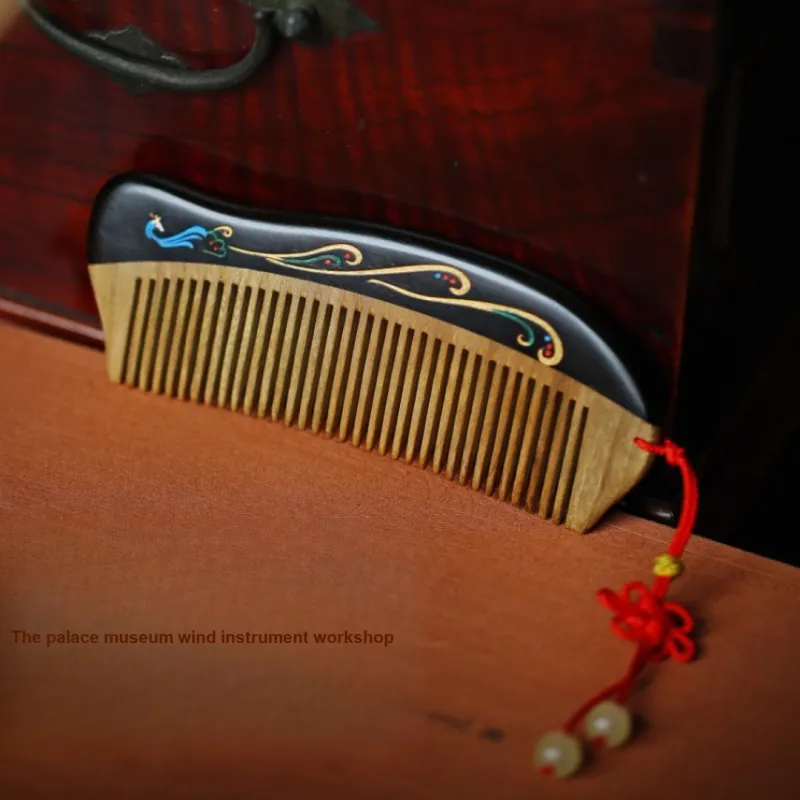 FANGYUANXIAOFU African Blackwood Wooden Comb Women's-1