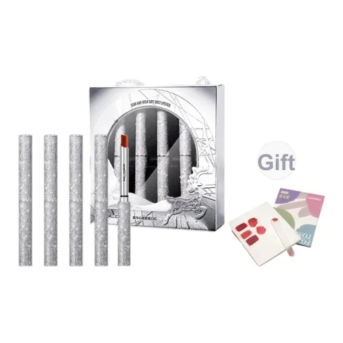 HLOFF Четырехкомпонентный набор жидких помад в подарочной коробке с сердечком "Wishing"