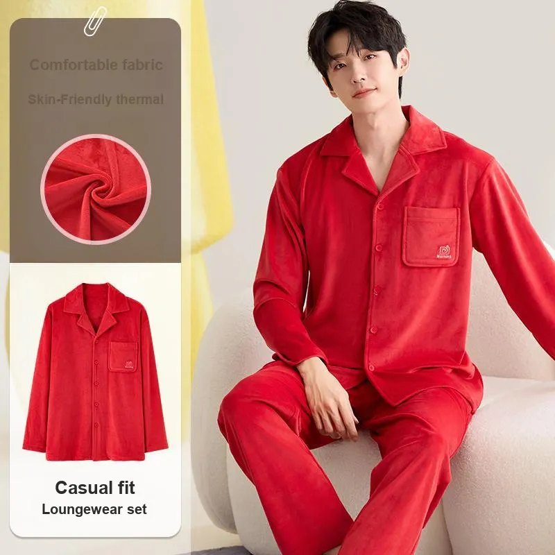MIIOW Honmei Honmei Series Pajama Set Men's Gift Box Set Red-1