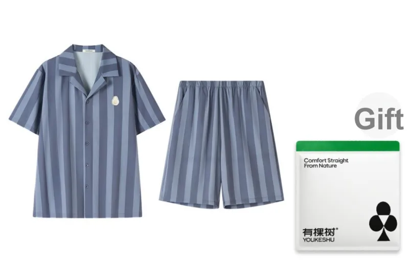 YOUKESHU Men Pajama Sets-0