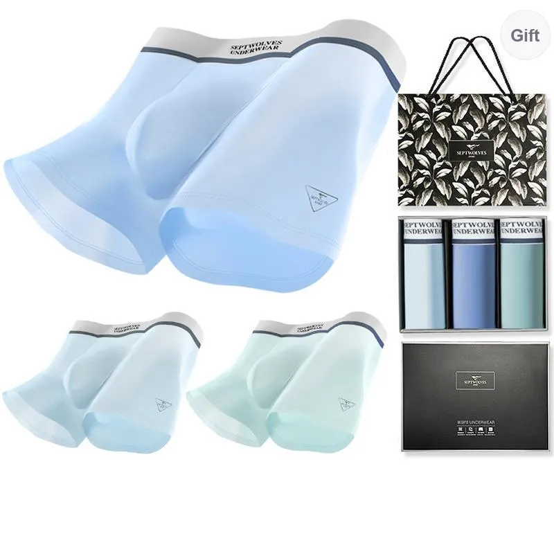 SEPTWOLVES Underpants Men's 3 Pack Gift Box Set+Shopping Bag-7