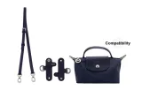 Adjustment Shoulder Strap 94-114cm+No Perforated (Berry Purple Silver-Tone Buckle)