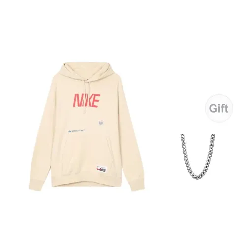 Nike Sweatshirts Unisex Beach Yellow With Free Necklace