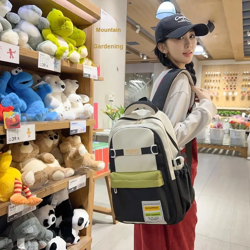 SURELAPTOP Nylon Backpack Unisex Multicolor-1