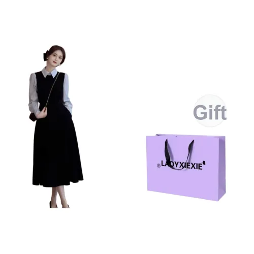 LADYXIEXIE Длинное платье с длинными рукавами женское