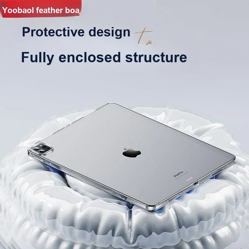 Yoobao Compatibility  IPad, IPad Pro, IPad Mini 6, IPad Air 5, IPad Air 6, Transparent Tablet Protective Cases-3
