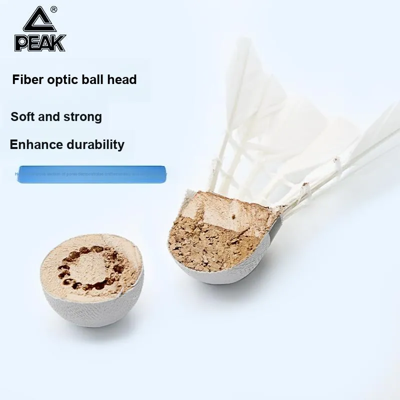 PEAK 6 Pack Duck Feather Outdoor Training, Everyday Entertainment Shuttlecocks-1