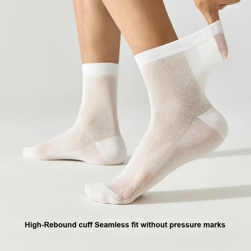 Temooues Mid Calf Socks Men's 5 Pack-2
