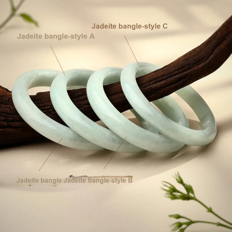 LAOMIAO Bean Type Jadeite Bangles Women's-5