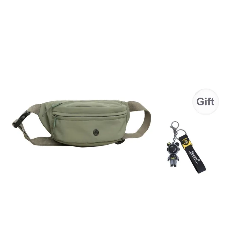 GOBLIN SHARKS 1759 Nylon One Shoulder Crossbody Backpack Sling Bags Regular Unisex Gray/Black/Khaki/Green-18