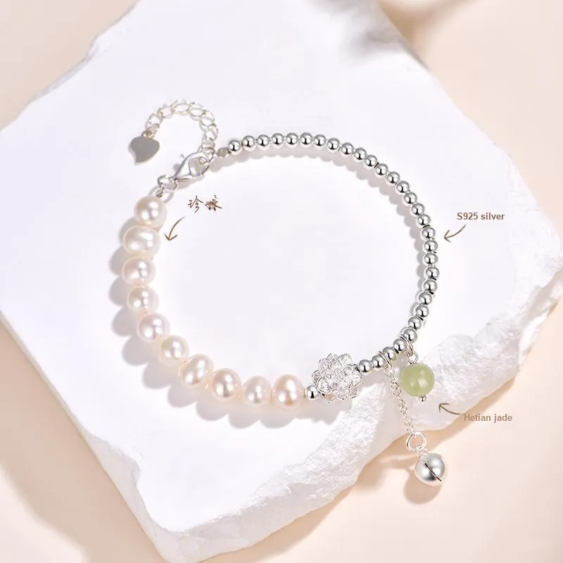 JINLIUFUJIXIANG Pearl Bracelets Women's-4