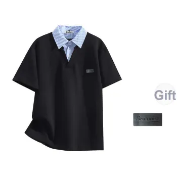 BRUMAIRE Polo Shirt Unisex Black Comes With Brooch